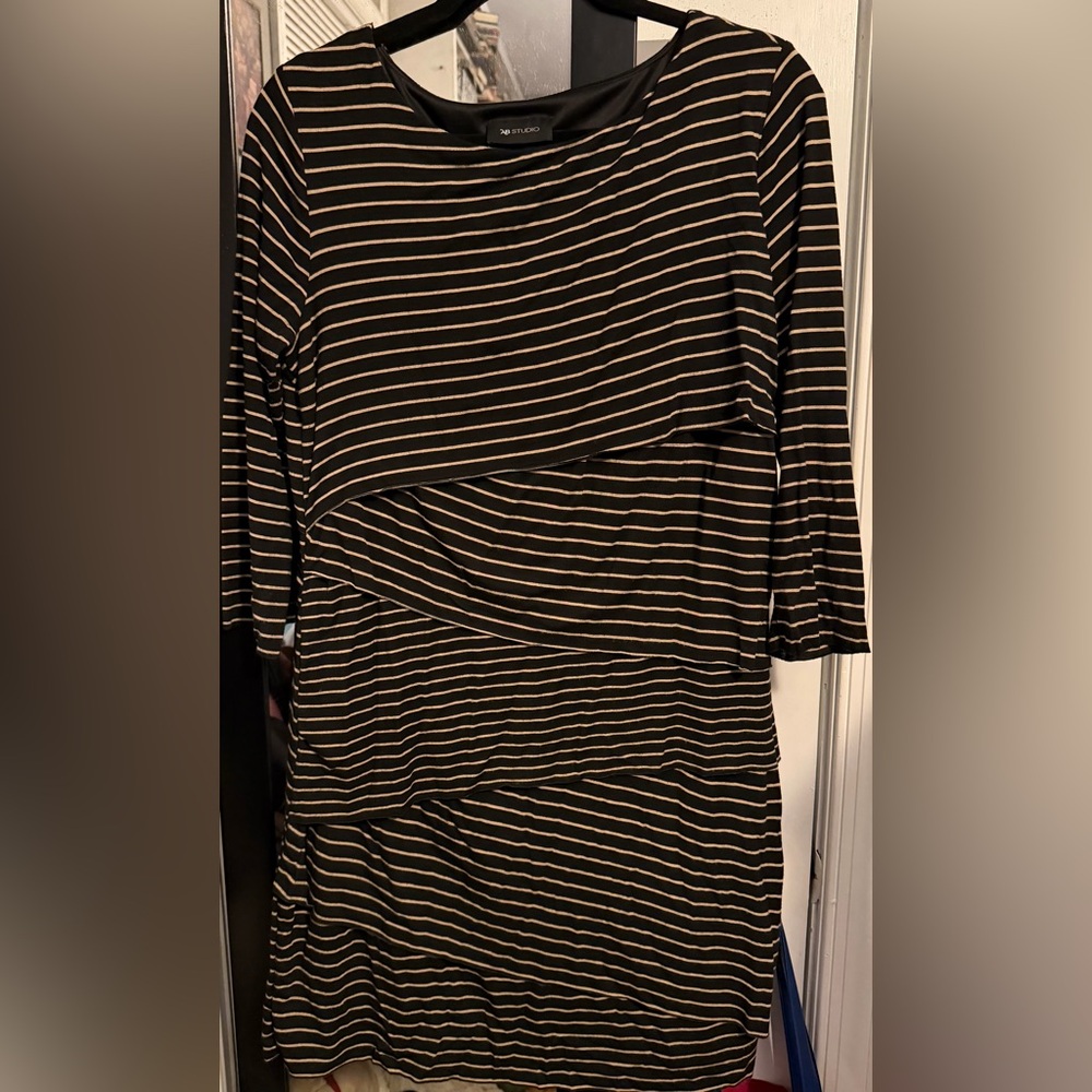 AB Studio- Ruffled Sweater Dress - Picture 1 of 5